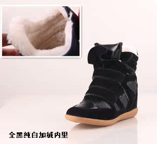 Увеличение цвета заклинание одиночные обувь спортивная обувь повседневная высокого верха обувь женская обувь Корейский приливные моделей в пункте липучке Carina