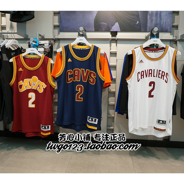 adidas正品 欧文kyrie irving 骑士队2号 新版sw au材质 男女球衣