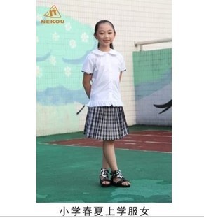 顺德校服小学春夏上学服女(短t 短裙)顺德区通用 买就