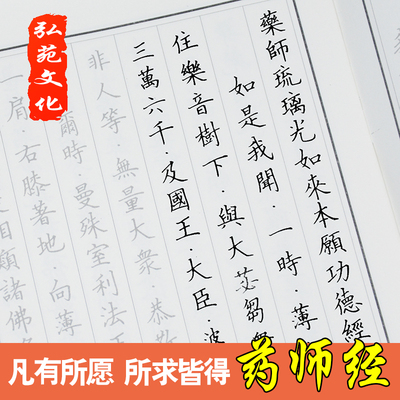 成人楷书钢笔字帖学生练字帖佛经硬笔小楷书法描红临摹心经抄经本