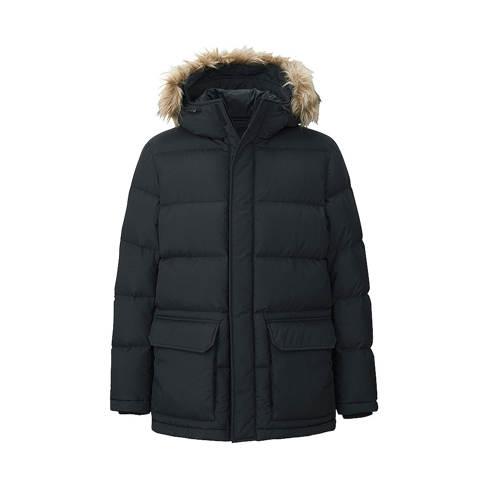 Пуховик Uniqlo down Jacket Winter мужской чёрный