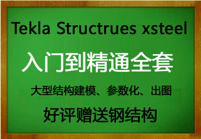 tekla structures xsteel软件视频教程高级全套大型门钢结构详图