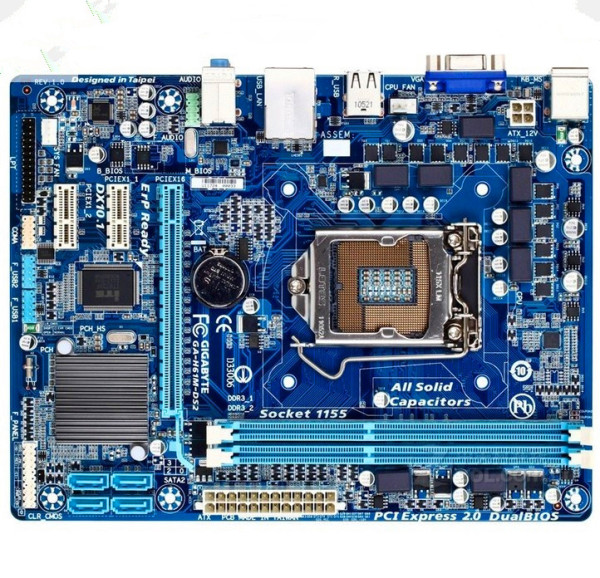 热销技嘉h61电脑主板lga1155主板ddr3集成小板拼h61m b75清仓包邮