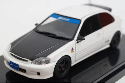 日本one model 1:43 本田思域 honda civic ek6 spoon 改装 白