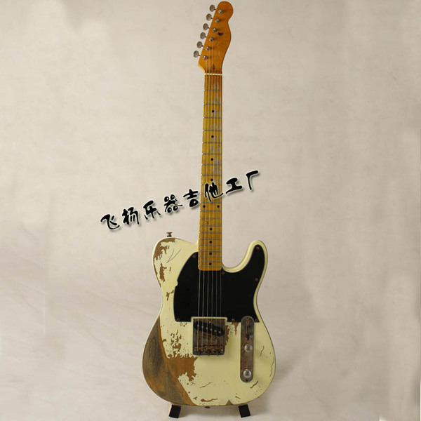 fender tl复刻经典 纯手工 tele款电吉他 复古做旧 ash琴体木料