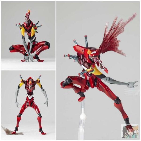 日版 海洋堂 山口 转轮 090 lr-035 eva 二号机 兽化 暴走