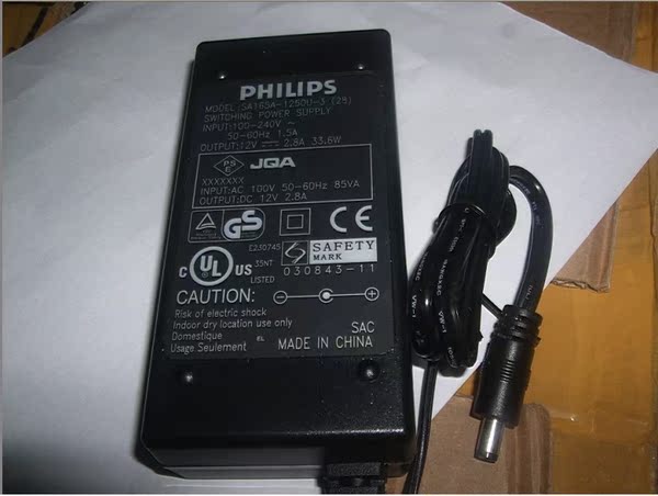 原装 飞利浦 philips 12v2.8a 电源 显示器电源 led显示屏 12v3a