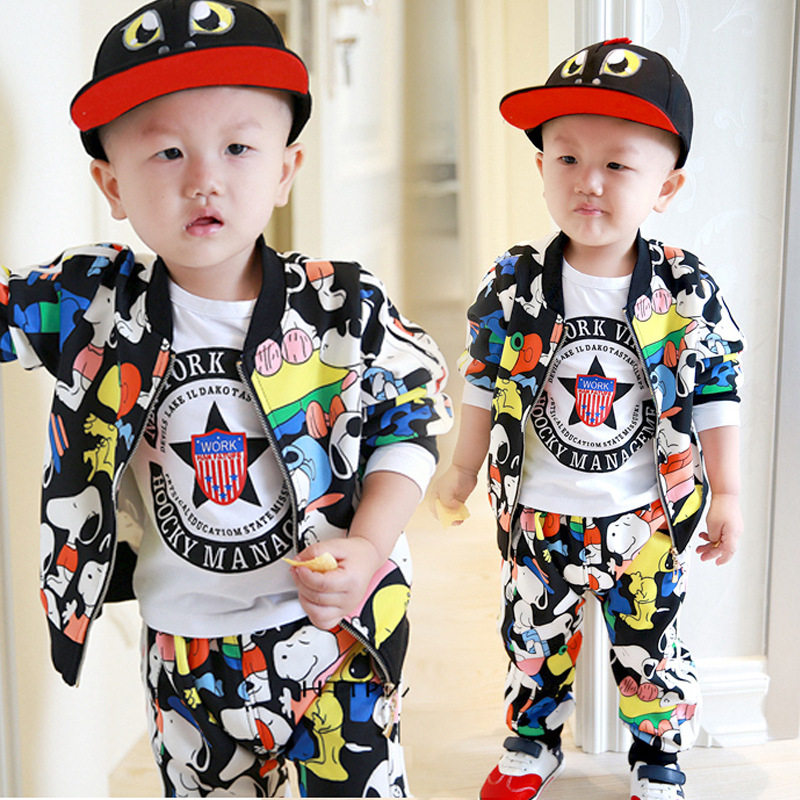 Spring and Autumn Korean baby boy clothes autumn long sleeve Tshirt