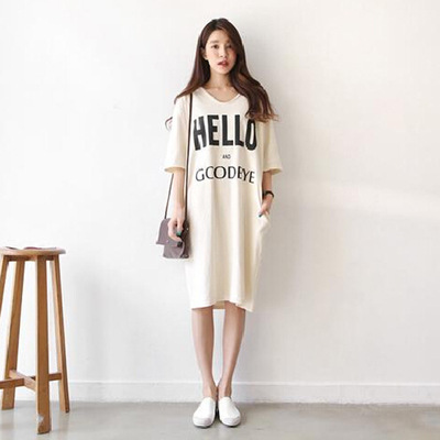 标题优化:2015夏装新款韩版女装圆领连衣裙