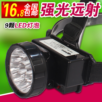 正品康铭led充电强光头灯 km166钓鱼夜钓灯矿灯户外头戴电筒
