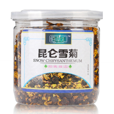 标题优化:佰草汇 昆仑雪菊特级野生 新疆天山雪菊 菊花茶 40g罐装调节三高