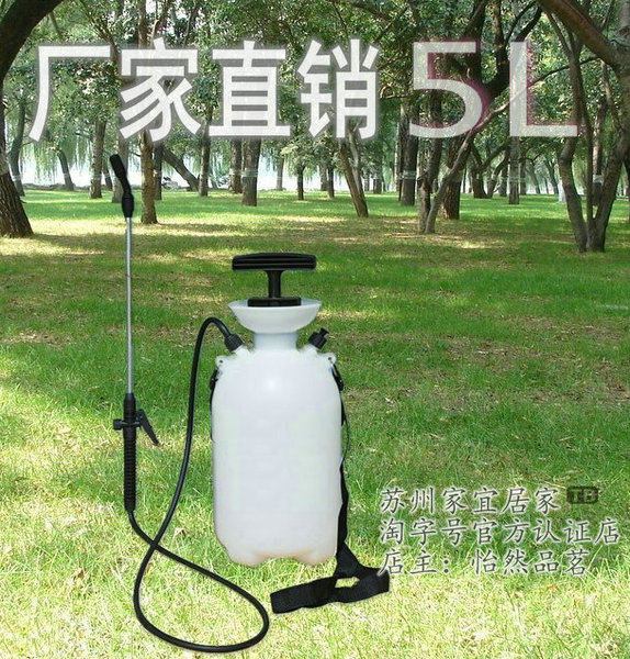 厂家直销 5l农药喷雾器喷雾壶喷桶浇水果园,农田农药喷洒 白色