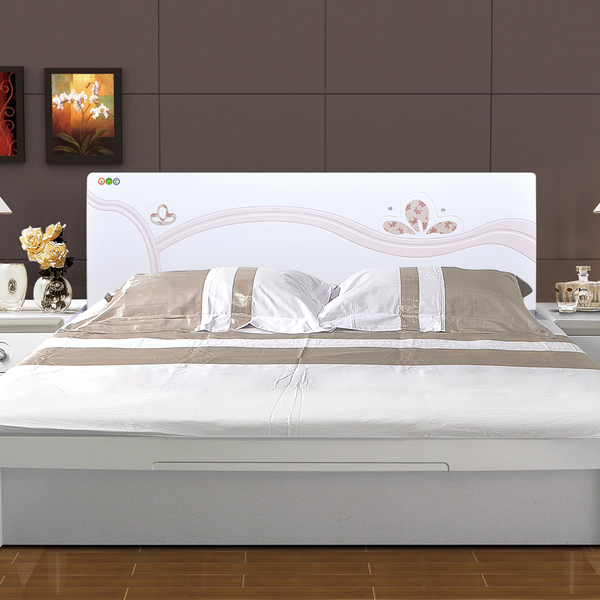 白色钢琴烤漆床头 新款床头板床头靠背板现代简约床头