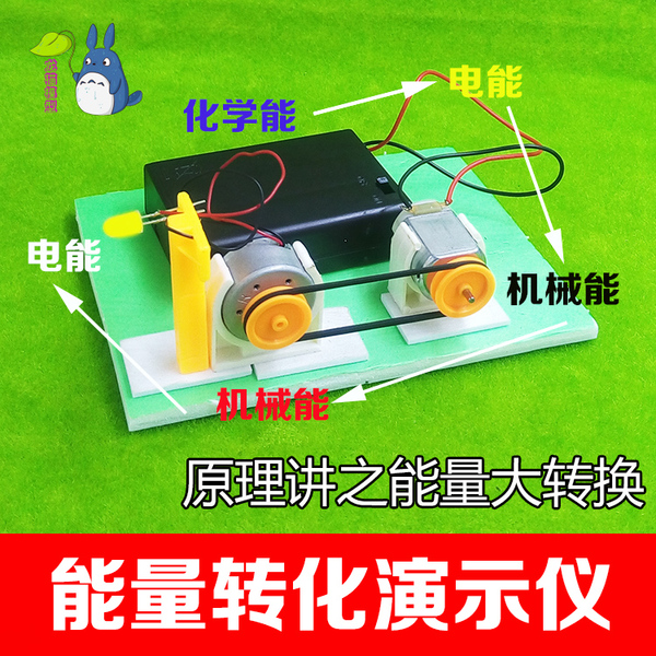 疯狂科学小实验玩具器材能量转化演示仪小发电机系统装置手工制作