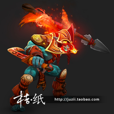 dota2哈斯卡/烧灼之主/神灵武士ti5不朽头盔/特效饰品装备/现货