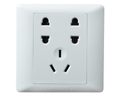 Шанхайский Songri S2000 Series Seven -Hole Wall Socket 10a Семь -отверстие