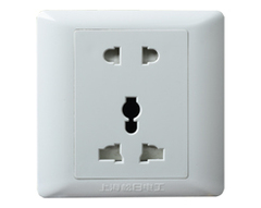 Шанхайский Songri S2000 Series Five -Hole Multi -функциональный стеновой гнездо 10A пять -отверстие Universal Socket