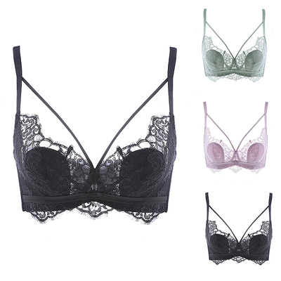 细带性感蕾丝超薄不凸点内衣 天使之翼美背透气夏季文胸 软钢圈-淘宝网