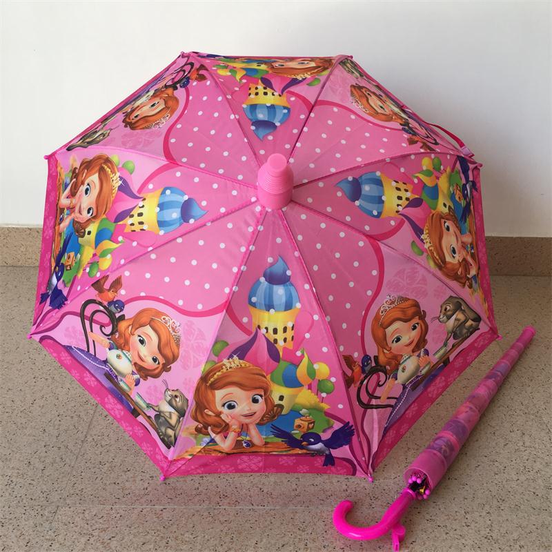 遮陽兒童雨傘男孩女童迪士尼蘇菲亞冰雪奇緣艾莎公主小學生長柄傘