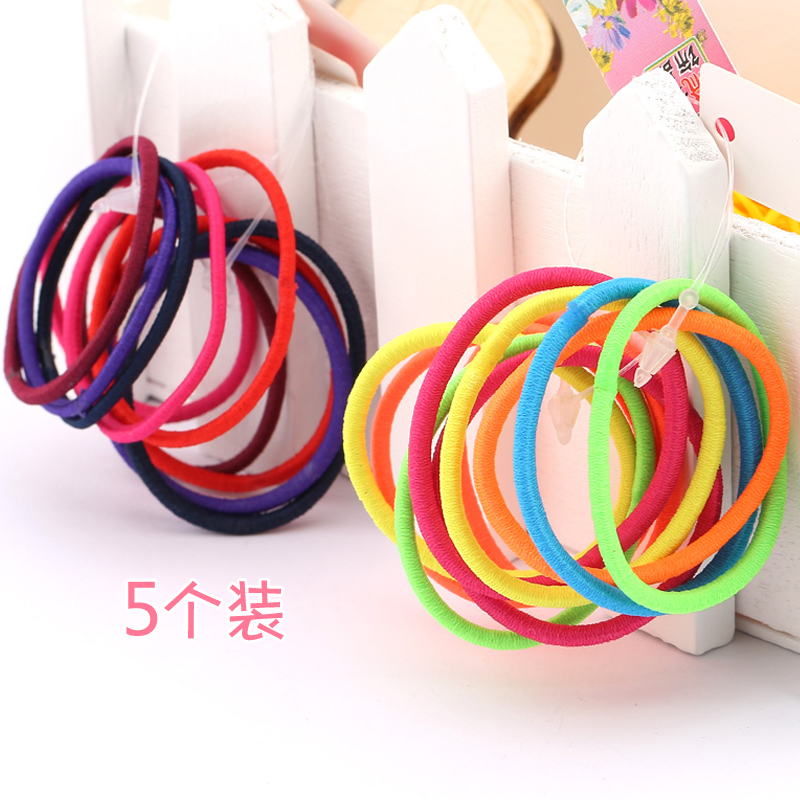 【5根】韓國兒童發飾可愛寶寶發繩小飾品橡皮筋頭飾女童發圈頭繩