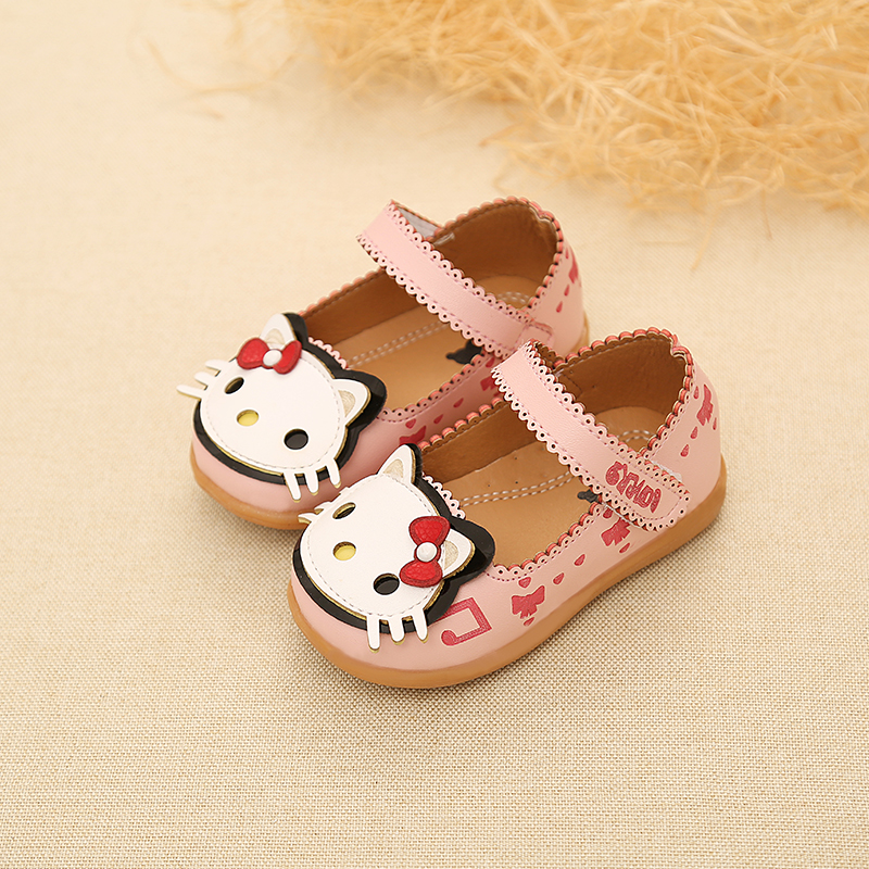 寶寶鞋子1-3歲鞋女 女童鞋可愛貓咪公主學步圓頭軟底嬰兒鞋兒童鞋