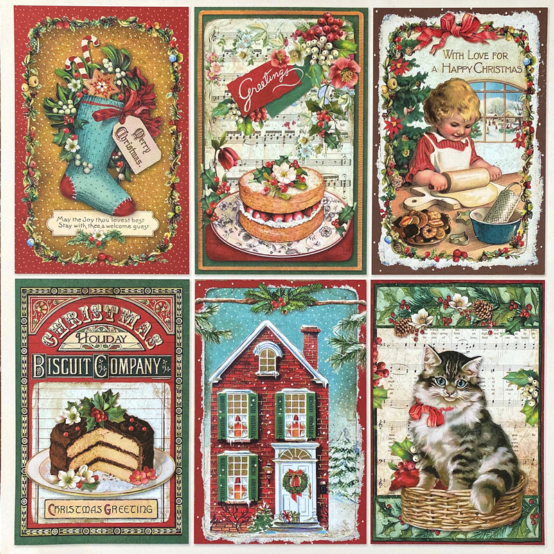 Junkjournal Santa Claus Journal Stickers Decoration Vintage Journal Sticker Material Christmas 1