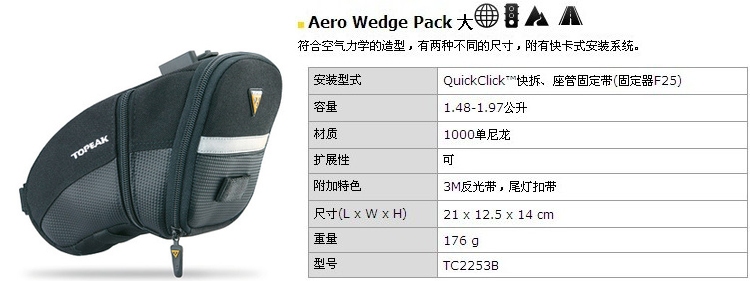 Sacoche pour vélo mixte TOPEAK - Ref 2214320 Image 15