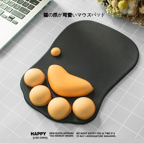 Cute Cat Paw Memory Foam Desktop Mousepad – Accessories