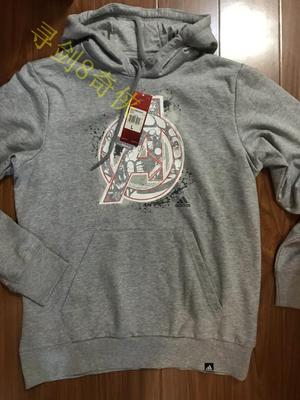 ¥价429 adidas/阿迪达斯 专柜正品 男子帅气连帽卫衣外套