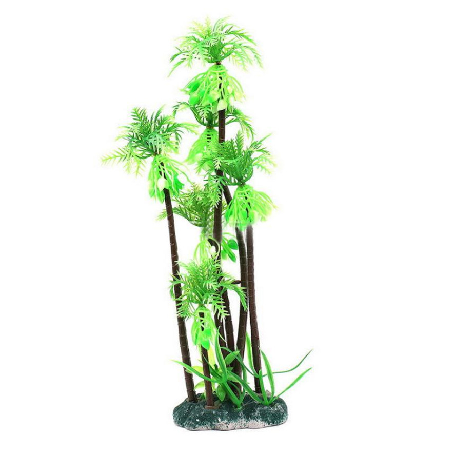 Dahuang Forest Fish Tank Scenery Decoration Simulation Water Plants Plastic Fake Water Plants Aquarium Decoration Middle and Rear View Height 26cm