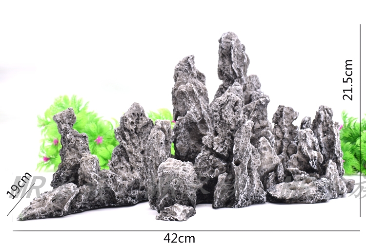 Free Shipping Fish Tank Landscape Aquarium Decoration Oversized Rockery Emulational Rockery Seiryu Stone Aquatic Plants Fish Tank Water Landscape