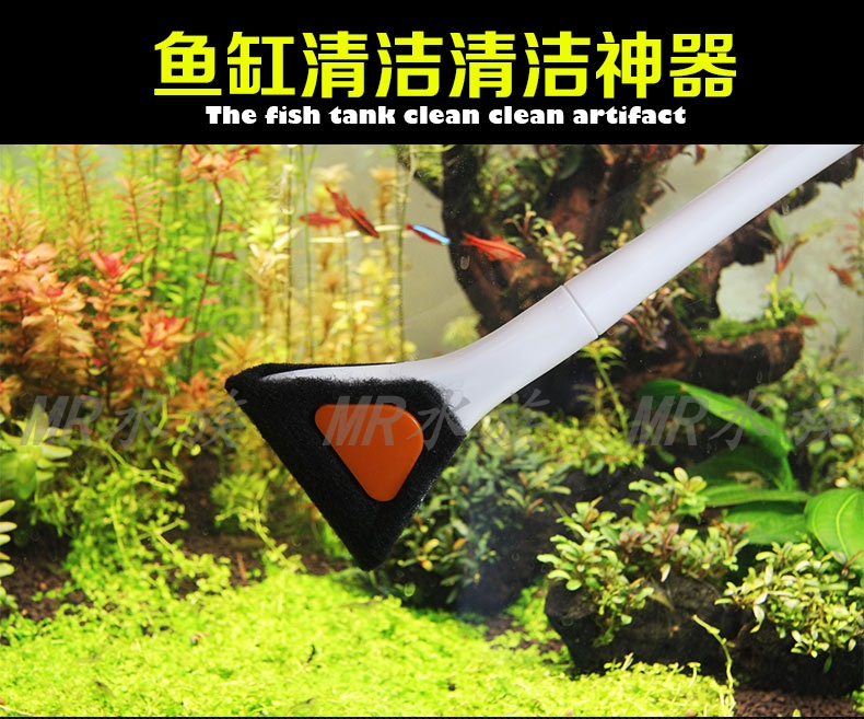 Fish Tank Cleaning Brush Long Handle Washing Aquarium Cleaning Tool Glass Brush Long Brush Holder Cylinder Brush Washing Scrubber New Product Free Shipping