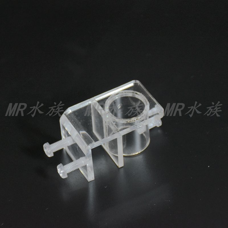 Aquarium Fish Tank Water Exchange Clip Filter Inlet and Outlet Water Pipe Transparent Acrylic Bracket with Hole Fixing Clip Free Shipping