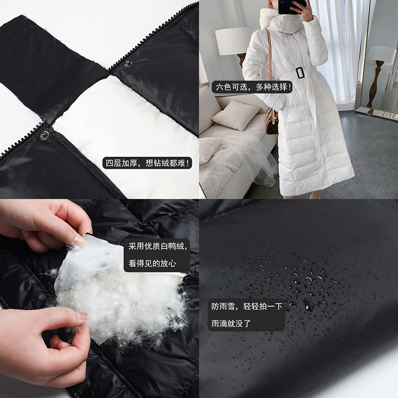 Down jacket women's mid-length 2020 new style over-the-knee fashion to ankle high-end atmosphere super long Korean slim slimming