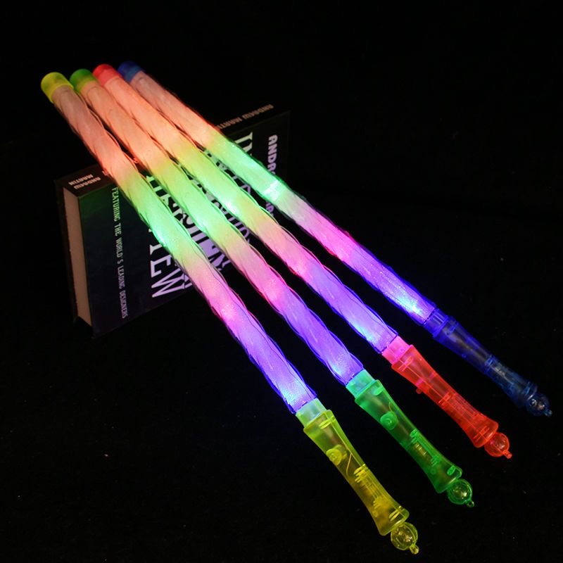 New Thread Colorful Luminous Light Stick Led Lighting Singing Lantern Stick Meeting Glow Stick Children Stall Toys