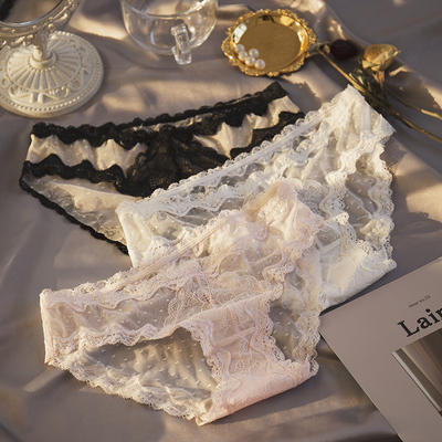 内裤女蕾丝透气抗菌纯棉裆薄款性惑舒适冰丝夏季女士新款2020爆款-淘宝网