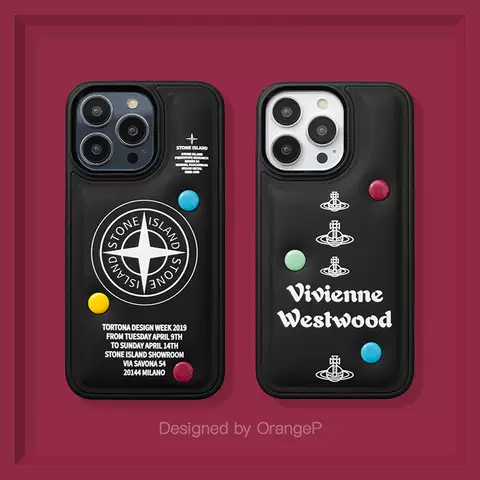 Stone Island Vivienne Westwood Puffy Puffer Down Jacket Phone Cases Covers Trendy Fashionable iPhone 14, iPhone 13, iPhone 12