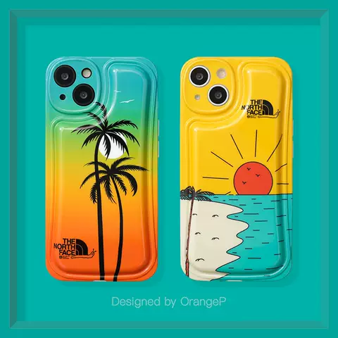 The North Face New Phone Cases Covers Summer Beach Illustration Trendy Fashionable iPhone 14, iPhone 13, iPhone 12, iPhone 11,