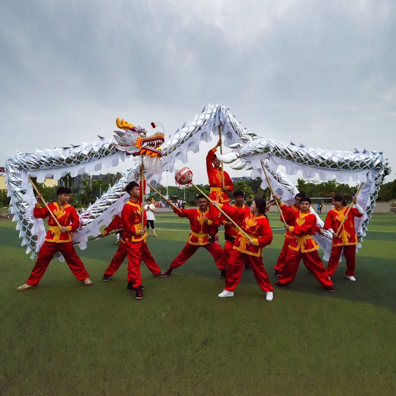 business activity with 9 section 1 bead props props dragon lantern lion dragon dance lion dance gold dragon lighting dragon stage way