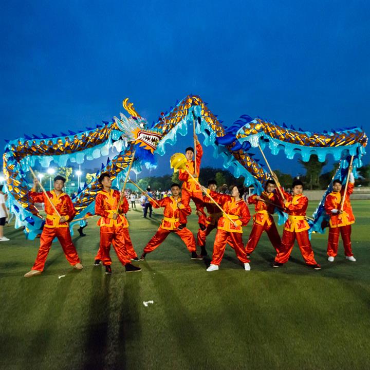 business activity with 9 section 1 bead props props dragon lantern lion dragon dance lion dance gold dragon lighting dragon stage way