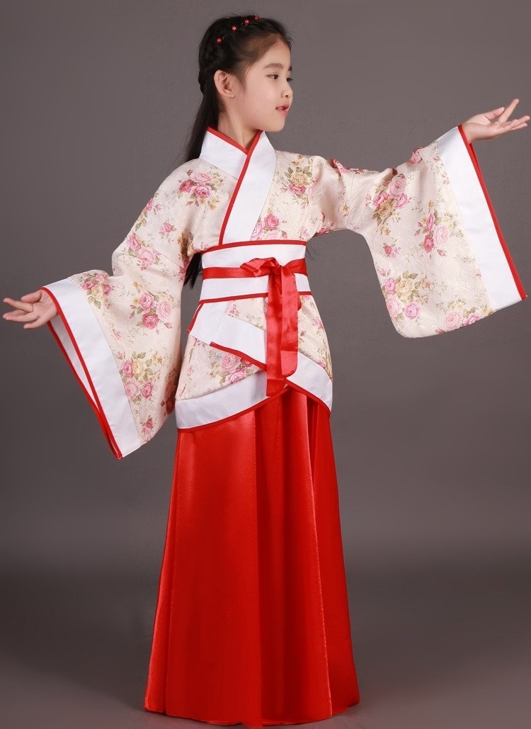 Parent-child summer etiquette kindergarten girls spring wear Chinese style Hanfu Tang suit blue Tangfu purple swing