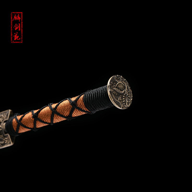 eight sides guile han jian long sword pattern steel pure manual tough one longquan town curtilage sword is not edged usually