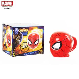 avenger league 3 spider man cute cartoon mug ceramic cup web red new office home cup