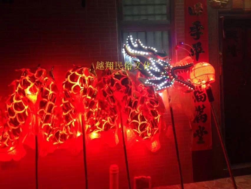 light special costume play prop 13 festival custom luminous dragon silks and satins chronology of beads dragon lantern WuLongDeng dragon lantern lamp