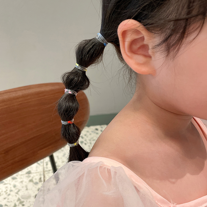 Children's Hair Accessories Disposable Rubber Band Hair Band Girls' Hair Rope Does Not Hurt Hair Elastic Baby Rubber Band Headdress