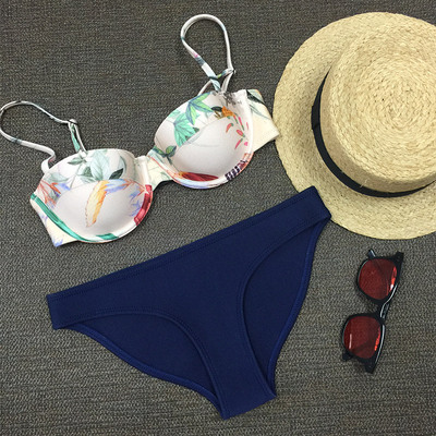 比基尼欧美澳洲大小胸钢圈性感聚拢沙滩度假两件套分体泳衣bikini-淘宝网