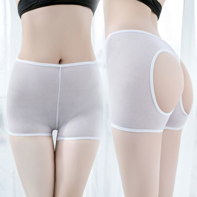 透气性感裤头女紧身平角裤露臀情趣内裤无痕网纱低腰裤调情内衣夏-淘宝网