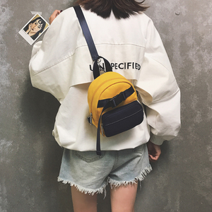 双肩包女2018新款韩版百搭学生斜挎胸包ins超火旅行迷你小背包潮