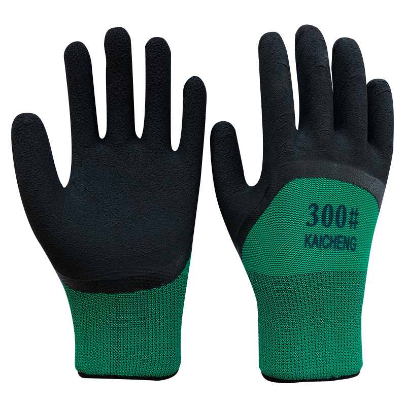 12 pairs of foam king wear-resistant dipping rubber protective breathable king anti-slip tape hanging working labor protection gloves