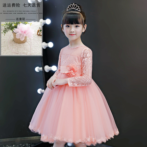 女童连衣裙2019秋装新款童装超洋气儿童公主裙礼服韩版纱裙子夏装